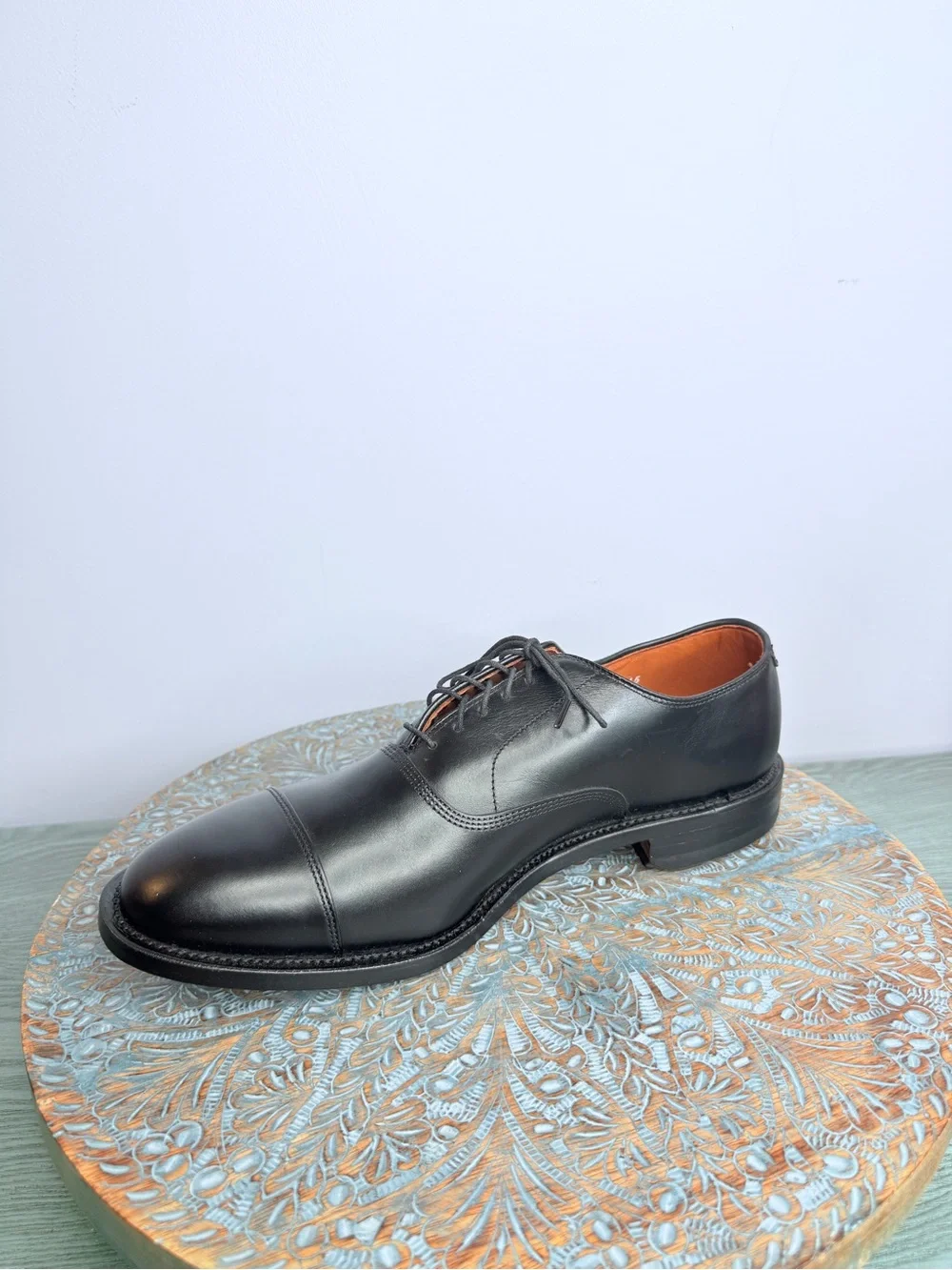Never worn! Allen Edmonds Park Avenue Cap Toe Black Oxfords Men’s Size 9.5